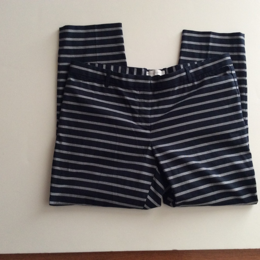 Gap Slim Cropped Pants Size 14 Color Navy Blue And